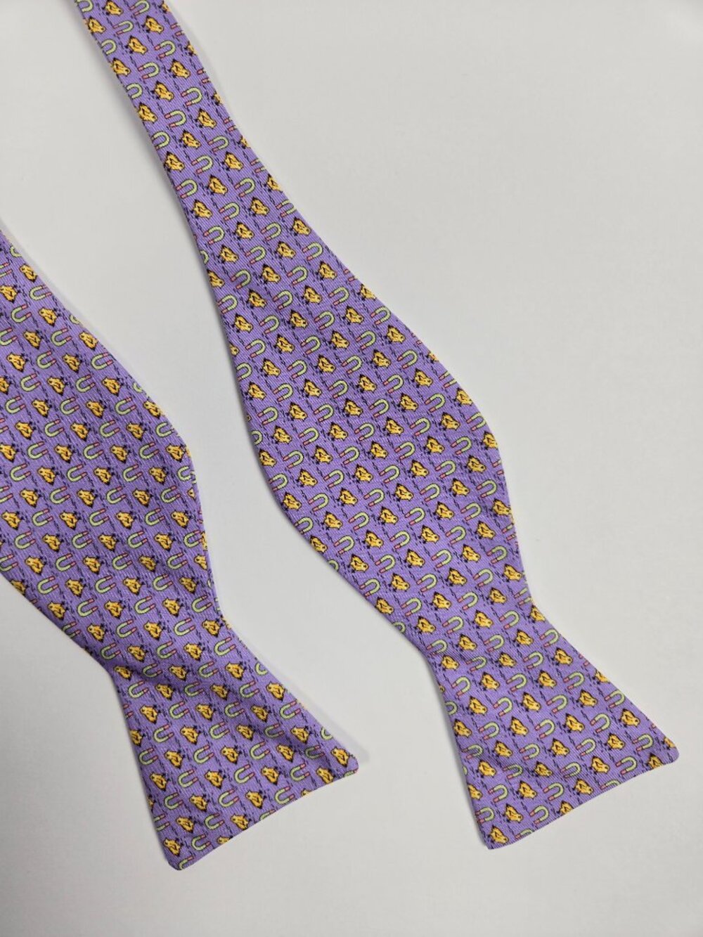 Peter Blair Richmond VA Silk Bow Tie Purple Chicks Magnets Whimsical